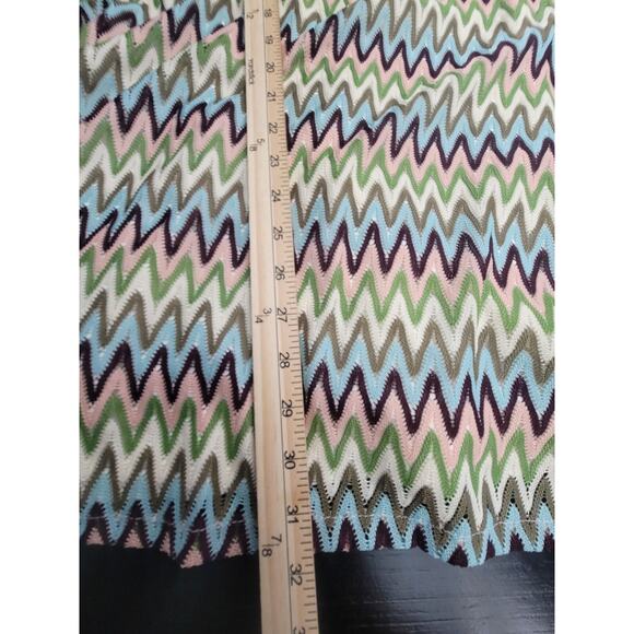 Juniors Candies Dress Size Medium Multicolor Chevron Ruffle Sleeveless - Picture 12 of 13
